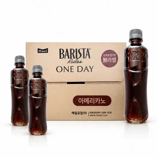 바리스타룰스 원데이 무라벨, 아메리카노, 350ml, 20개