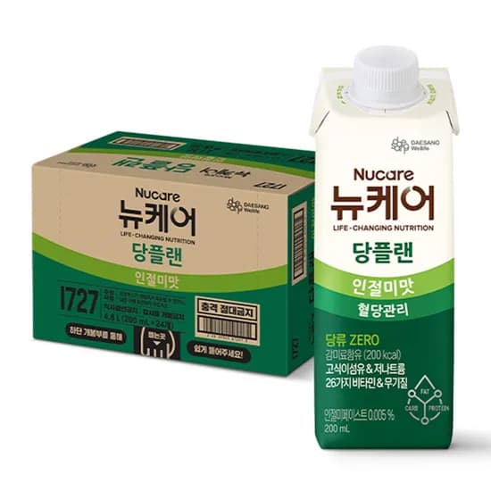 대상웰라이프 뉴케어 당플랜 인절미맛 200ml 24개입