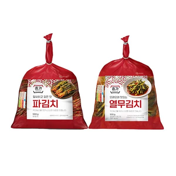 종가 파김치 열무김치 900g + 900g