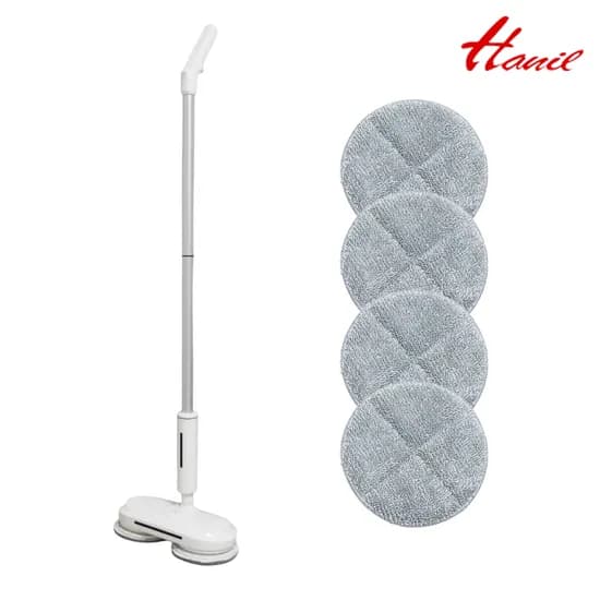 한일 무선 듀얼스핀 회전 LED 물걸레청소기, HCW-30W, 화이트, 1개