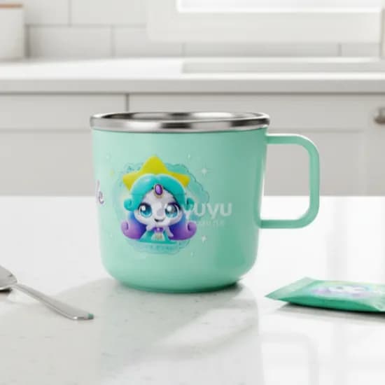 유유 캐치 티니핑 논슬립 스텐컵 초롱핑, 220ml, 1개
