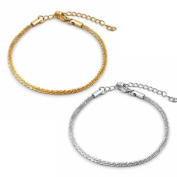 리엔느 무드 써지컬 팔찌 앤틱실버 앤틱골드 2mm 2개 8,536원