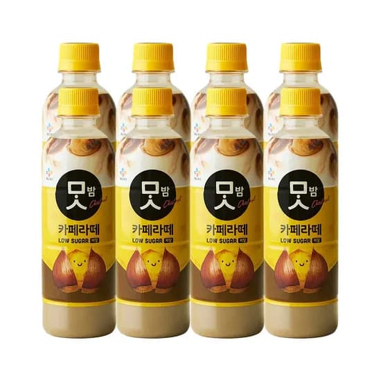 CJ제일제당 맛밤 저당 카페라떼, 350ml, 24개