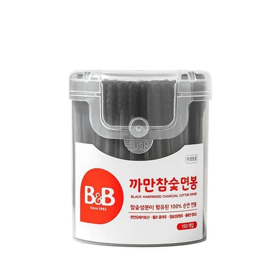 비앤비 참숯까만 면봉 150개입 1개