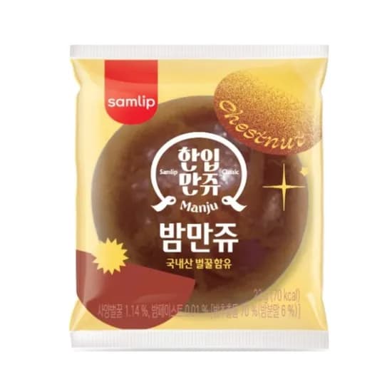 삼립 한입 만쥬 밤만쥬 23g 100개