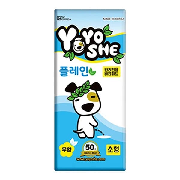 요요쉬 강아지 배변패드 소형 플레인 50매입