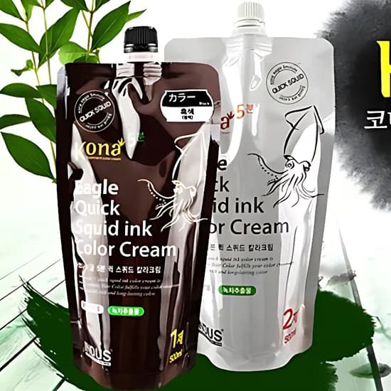 인더스 코나 5분 퀵 스피드 오징어먹물 염색약 진한갈색 1제 500g 2제 500g 1개 12,900원