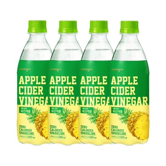 웅진 애사비 파인애플맛, 500ml, 48개