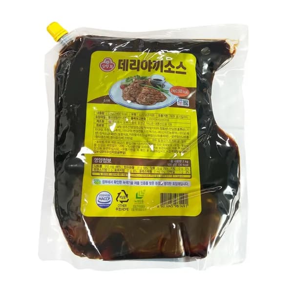 오뚜기 데리야끼소스 스파우트팩 2kg 1개