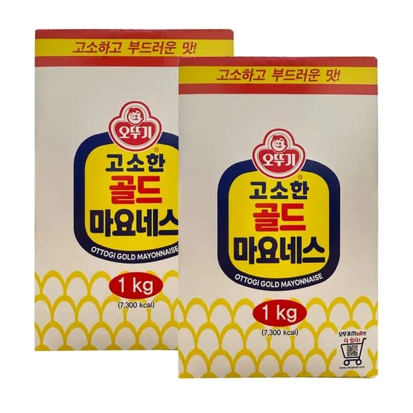 오뚜기 고소한 골드 마요네즈 1kg 2개 15,800원
