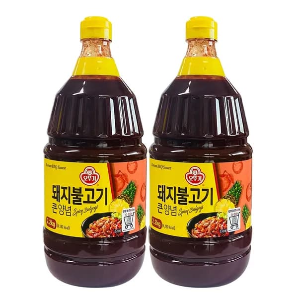 오뚜기 돼지불고기 큰양념 2.2kg 2개 22,600원