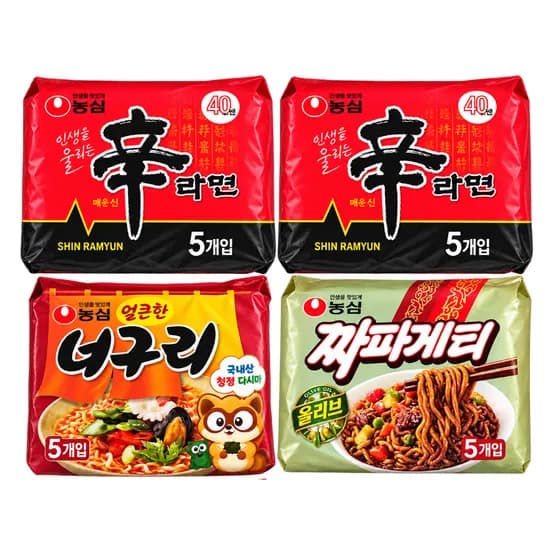 농심 신신너짜 신라면 10개 외 2종 1세트