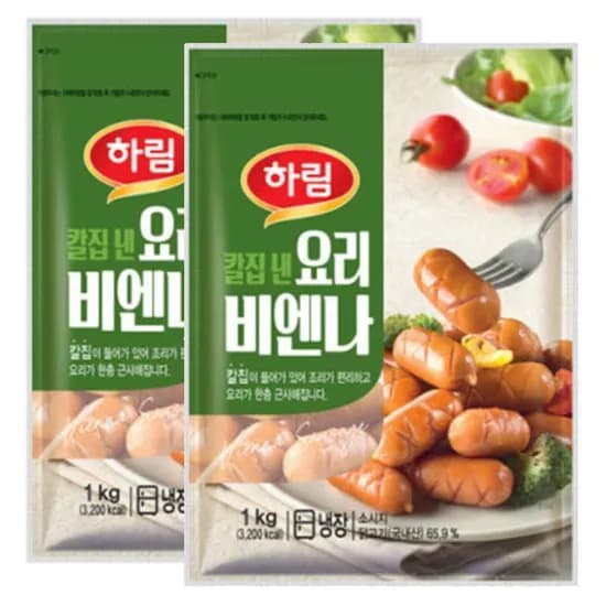 하림 요리 비엔나 1kg 2개