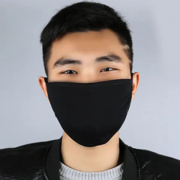 3겹 방한 면마스크 대형 여성 성인용 1개