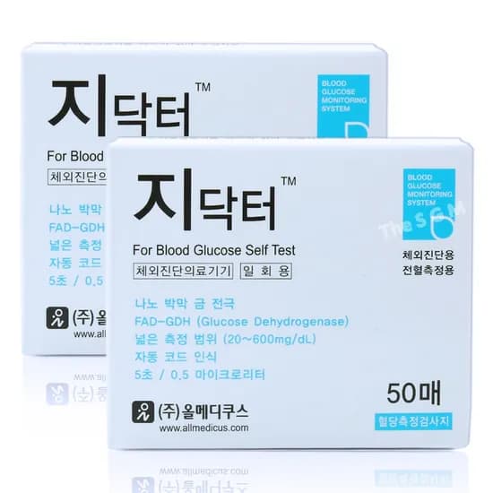 지닥터 혈당시험지 AGM-4000 2박스 100매