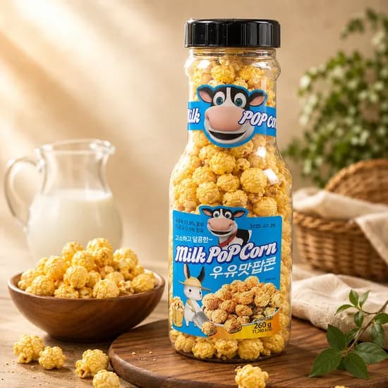우유맛 팝콘 260g 1개