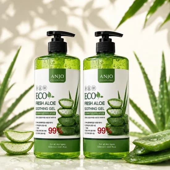 앙쥬 에코 프레쉬 알로에 수딩젤 펌프형 1000ml 2개
