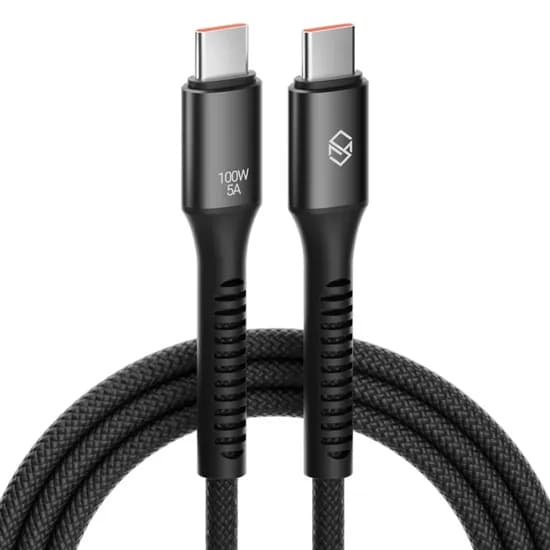 신지모루 우븐 패브릭 100W C to C PD 초고속 충전 케이블 0.5m 화이트 2개입
