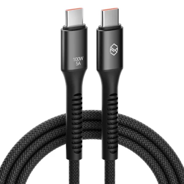 신지모루 우븐 패브릭 100W C to C PD 초고속 충전 케이블 1m 화이트 2개입