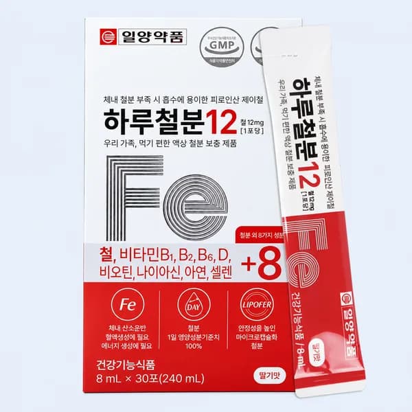 일양약품 하루철분12 30포 1개 19,900원