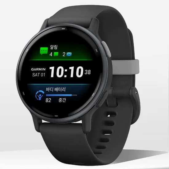 가민 비보액티브5 GPS 스마트워치, 42mm, 블랙