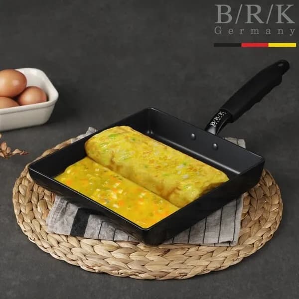 BRK 스마트 인덕션 계란말이 사각 팬 블랙 18cm 1개 32,300원