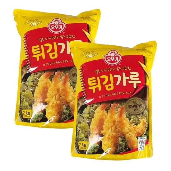오뚜기 튀김가루 2kg 2개