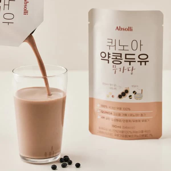 Absolli 퀴노아 약콩두유 무가당 190ml 20팩 30,800원