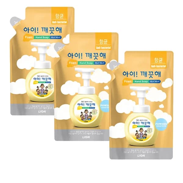 아이깨끗해 핸드워시 리필 순(파우더) 200ml 3개