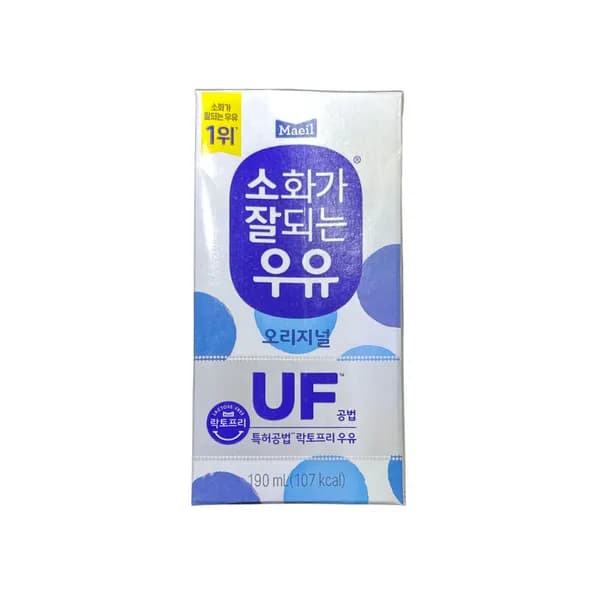 매일유업 소화가 잘되는 우유 오리지널 120ml 24개