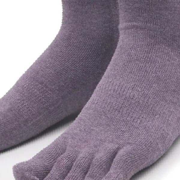 보라색 겨울 발가락양말 5켤레