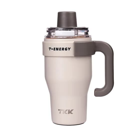 TKK프리미엄 원터치 텀블러, 샌드브라운, 800ml, 1개