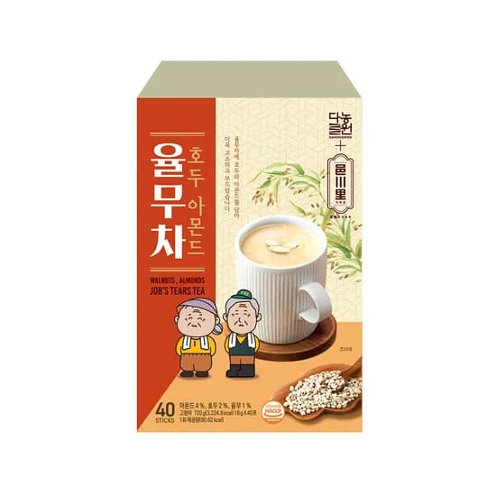 다농원 호두 아몬드 율무차 18g 40포 1개