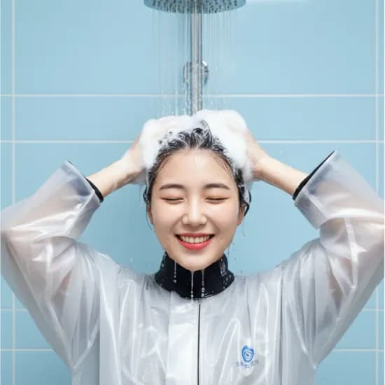 서서 머리감는 샴푸코트 목밴드 포함 추가 목밴드 1개 1벌