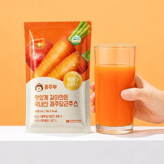 홍주부 제주당근주스 100ml 60개