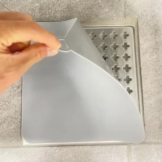 실리콘 배수구 덮개 20x20cm 그레이 2개