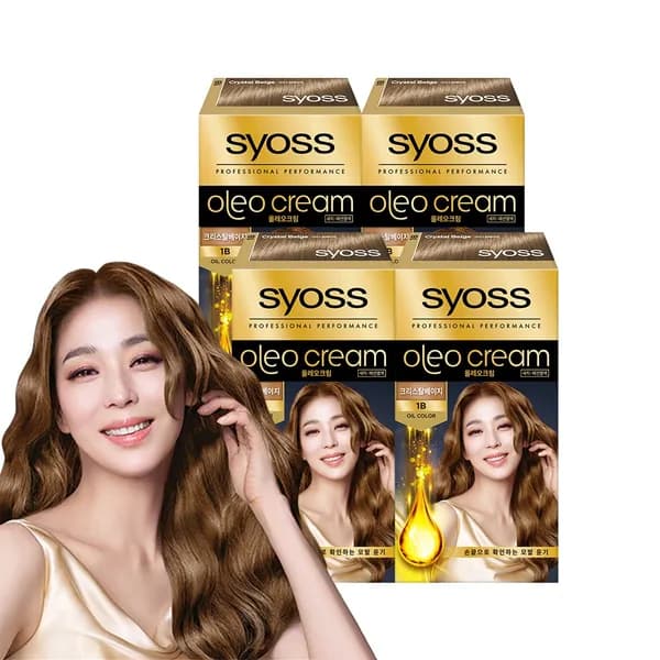 사이오스 올레오 새치커버 염색약 1B 크리스탈베이지 4개