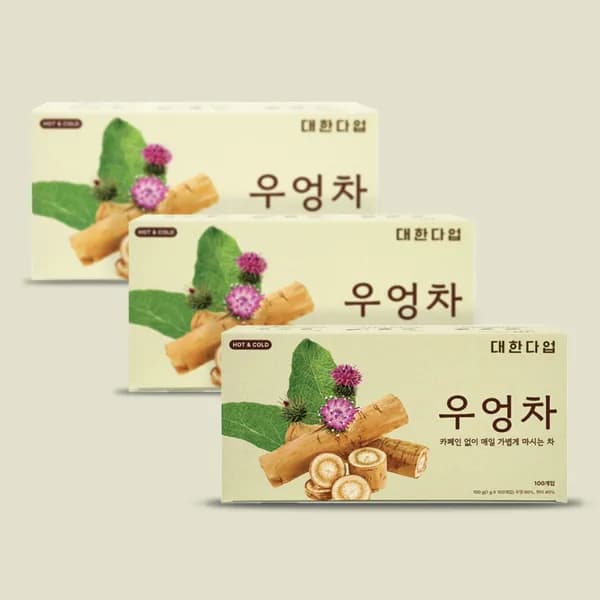 대한다업 볶은 우엉차 티백 100개입 3박스 27,500원