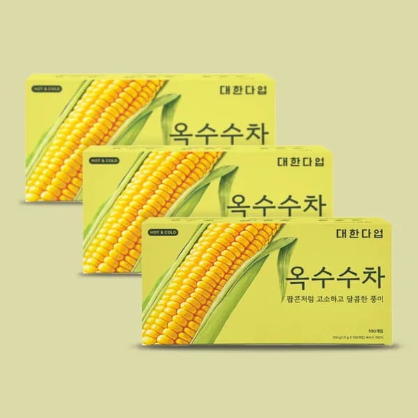 대한다업 옥수수차 1.5g 100개입 3박스 18,350원
