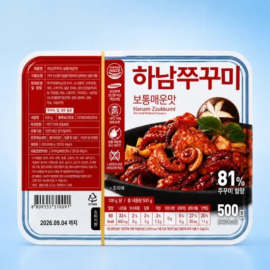 하남쭈꾸미 보통매운맛 500g 5개