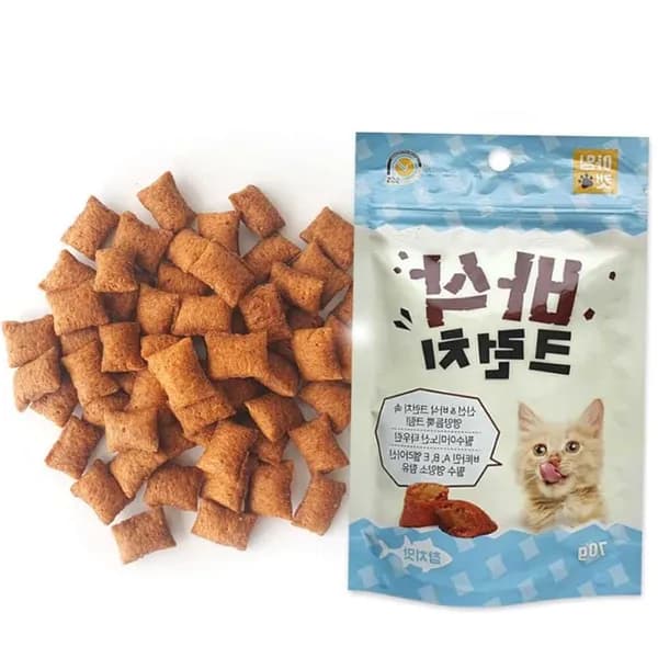 바삭 크런치 참치맛 고양이 간식 70g 5개