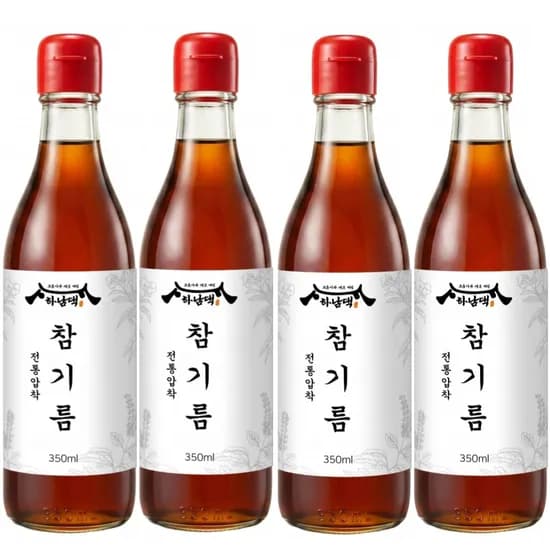 하남댁 전통 참기름 350ml 4병