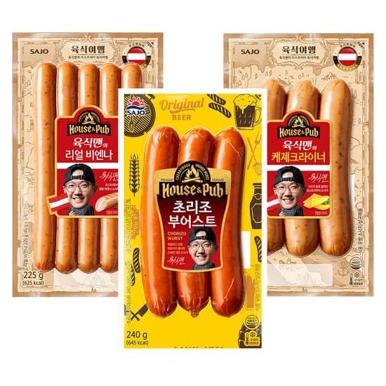 사조 육식맨 3종세트 케제크라이너 240g 외 2종 1개