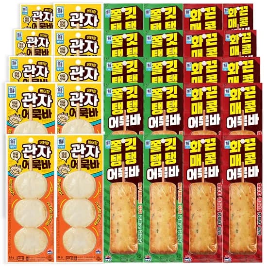 사조 관자어묵바 84g 10개 외 2종 총 30개