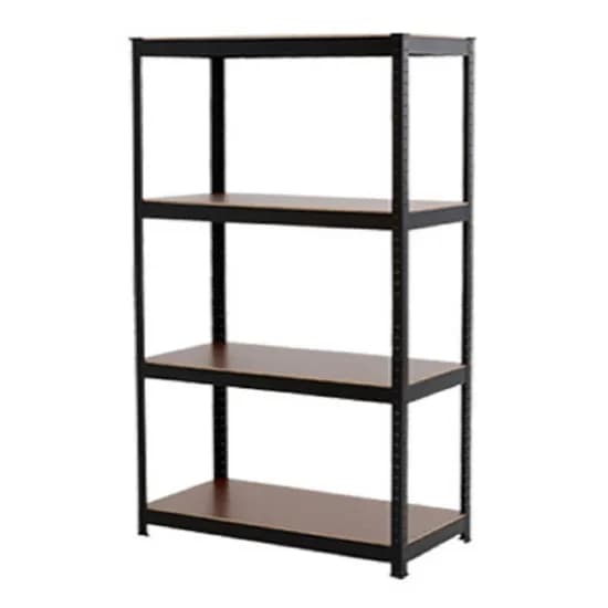 지와이 무볼트 조립식 앵글 선반 800 블랙 4단