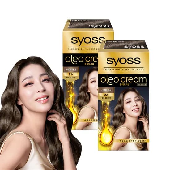 사이오스 올레오 새치커버 염색약 2A 소프트애쉬 4개