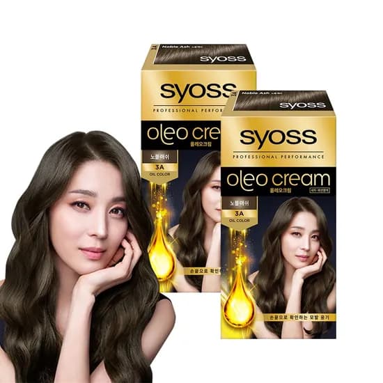 사이오스 올레오 새치커버 염색약 3A 노블애쉬 2개