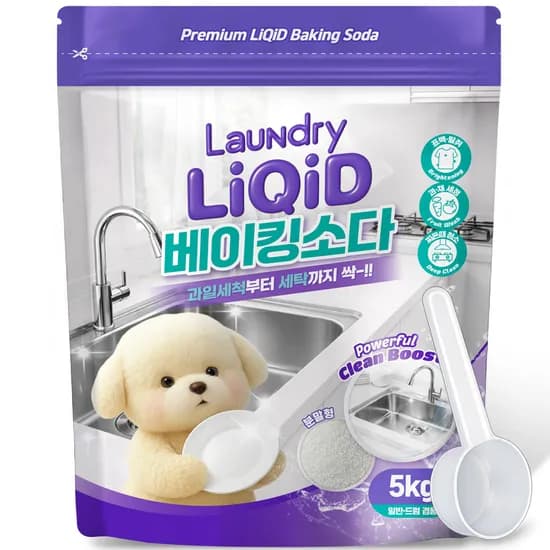 리퀴드 베이킹소다 스푼 포함 5kg 1개