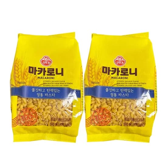 오뚜기 마카로니 500g 2개