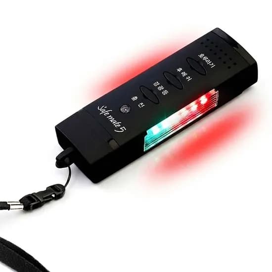 세이프메이트 전자호루라기 APH-205L 경광등 충전식 블랙 1개